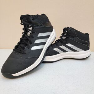 Adidas Boys Isolation 2 K C75843 Mid Top Basketball Shoes Sneakers Black Sz 7